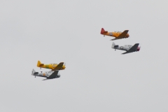 WWII squadron flyover in Mishawaka