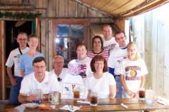 Time to eat, good time for a group photo