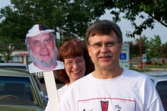 Ray Stoeck planned part of the trip and couldn't go at the last minute so we took him along in spirit.