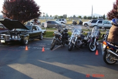 There was a biker event at the motorcycle shop next door to the Hot Rod cafe.